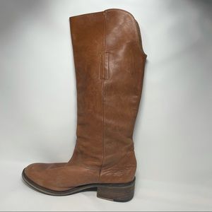 Steve Madden Leather Knee High Riding Boots